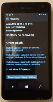 Prodám mobil Microsoft/Nokia Lumia 535 Dual SIM, stav A - 7