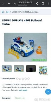 Lego Duplo Policie + Hasic+ Motorka+ Pes - 7