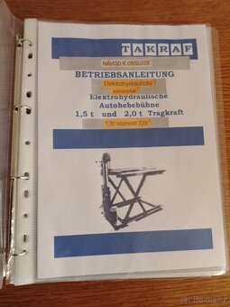 Auto zvedák, hydraulický nůžkový hever 1, 5 t DDR (NDR) - 7