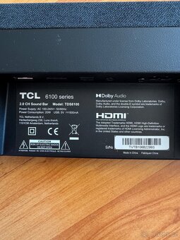 TCL 40” SMART LED TV (model 40S6200) + TCL Soundbar - 7
