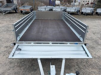 Přívěsný vozík, sklopný, nájezd 1300 kg - 7
