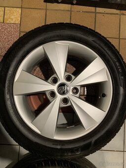 Alu kola Škoda R16 5X112 LETNÍ PNEU 205/55 R16 7mm - 7