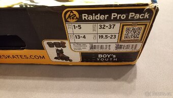 Kolečkové brusle K2 Raider Pro 32-37 EUR - 7