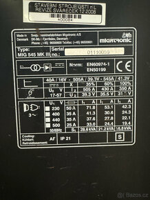 Svářečka Migatronic  MIG 545 MKIII - 7
