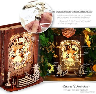 Alenka v říši divů 3D puzzle Noční světlo - 7