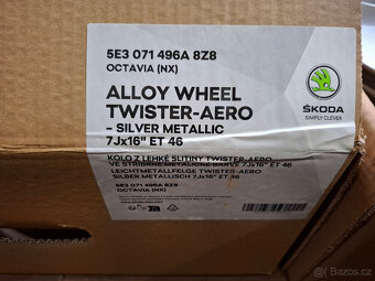 Nové orig. alu disky Škoda Octavia IV 5x112 7x16 ET46 - 7