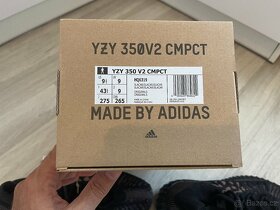 Adidas Yeezy Boost 350 V2 Compact "Slate Carbon", 43 1/3EU - 7