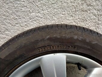 Alu kola originál Audi, 7J x r17, 5x112, ET 34, Letní pneu - 7