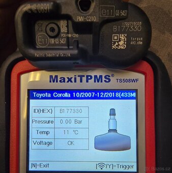 Senzory tlaku (TPMS) originál TOYOTA/LEXUS - 7