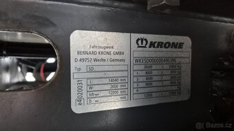 KRONE COOL SD mrazírenský + agregát CARRIER MAXIMA 1300 - 7