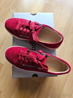 Dámské červené polobotky zn. GABOR - 7