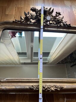 Starožitné dřevěné zrcadlo - 7