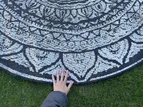 Hanse home mandala černobílý koberec z bonami 2m - 7