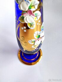 Modrá váza - vysoký smalt - 7