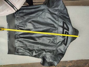 Kožená dvoudílná moto bunda zn.4SR vel.56 + chránič. - 7