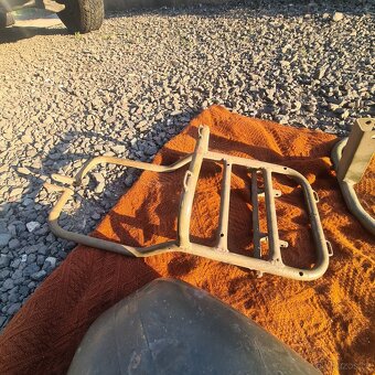 ORIGINÁL nádrž jawa 350 354 ČSLA VOJÁK + nosič a hrazda - 7