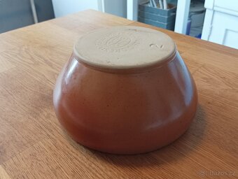 VINTAGE KAMENINOVÁ MÍSA GRÉS & POTIERS DIGOIN Z FRANCIE - 7