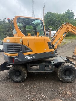 Minibagr Kolový bagr Hyundai 5,5t - 7