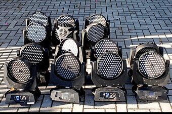 Levné výkonné hlavy LED WASH 108x3 Wat RHBW - 7
