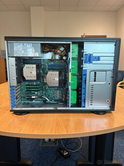 server SUPERMICRO tower X11DPI, 128GB DDR4, 2x Xeon 4216 - 7