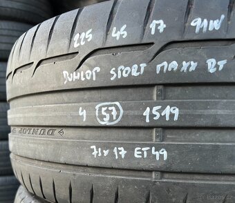 Letní kola Škoda Octavia 3, 225/45 R17 Dunlop (1519) - 7