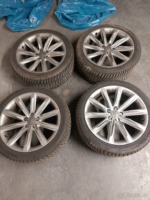 Alu kola 5x112 r19 Audi + zimní pneu 80% - 7