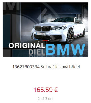 Bmw M57N /M47N senzor kluky original - 7
