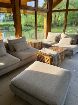 IKEA sedací soupravy SÖDERHAMN v super stavu, béžová/hnědá - 7