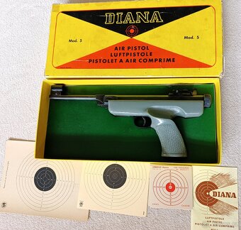 Vzduchová pistole Diana mod. 5 s originální krabicí - 7