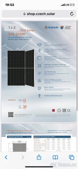 TOP CENA solární panely 565w Huasun bifacial silver - 7