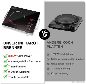 Dibaful Ceran nová varná deska 3500 W - 7