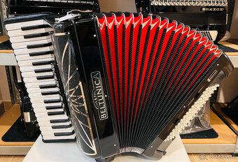 Nový akordeón Beltunica Proffesionall- III- 96 basový- krásn - 7