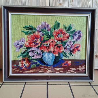 Ručně vyšívané obrazy - gobelíny - 7