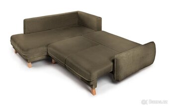 Rohová rozkládací sofa TORI, - 7