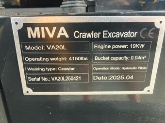 NOVÝ MINIBAGR MIVA VA20 1900KG - 7