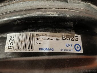 Ocelové disky Ford, Volvo 6Jx15'' , 5x108 , ET52,5 - 7