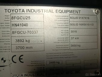 Vysokozdvižný vozík Toyota 8FGCU25 LPG - 7