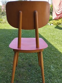 2 Dřevěné retro židle stáří cca 80 let - 7