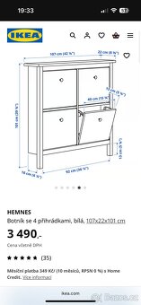 Botník IKEA Hemnes - 7