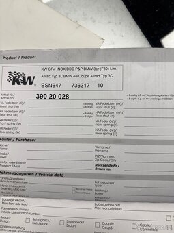PODVOZEK KW NA BMW F30/31 - 7