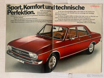 Staré prospekty Audi 80, 100 z let 1969-1978 - 7