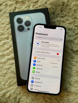 iPhone 13 Pro Max Sierra Blue BATERIE 100% TOP - 7
