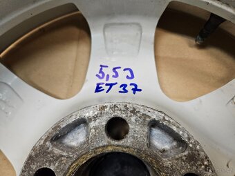 alu kola 14 5x100  5,5Jx14 et37 Škoda Fabia VW polo - 7