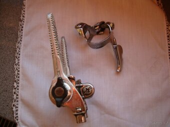 Shimano řadící páčky SL-S434 + shimano I. generace-vintage - 7