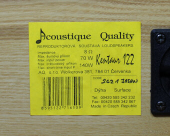 Centrální reprobedna Acoustique Quality Kentaur 122. - 7
