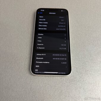 iPhone 13 128GB bílý, pěkný stav, 12 měsíců záruka - 7