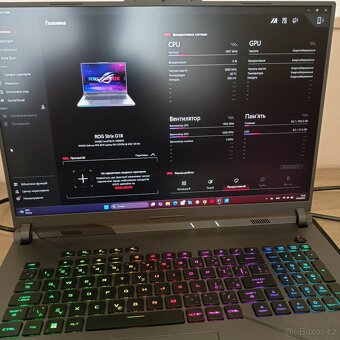 Asus ROG Strix g18 G814 JIR ,GPU nefunkčni,jinak OK - 7