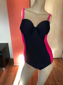 Modro-růžové jednodílné plavky vel.46B - 7