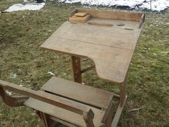 Historická školní lavice / Škamna - 7