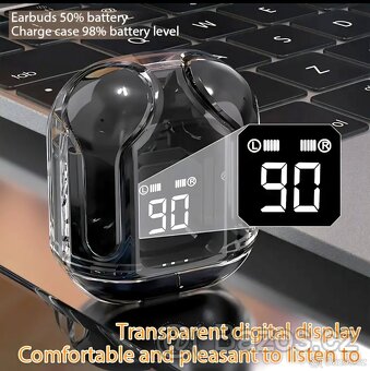 Bezdrátová tws sluchátka s LCD displejem - 7